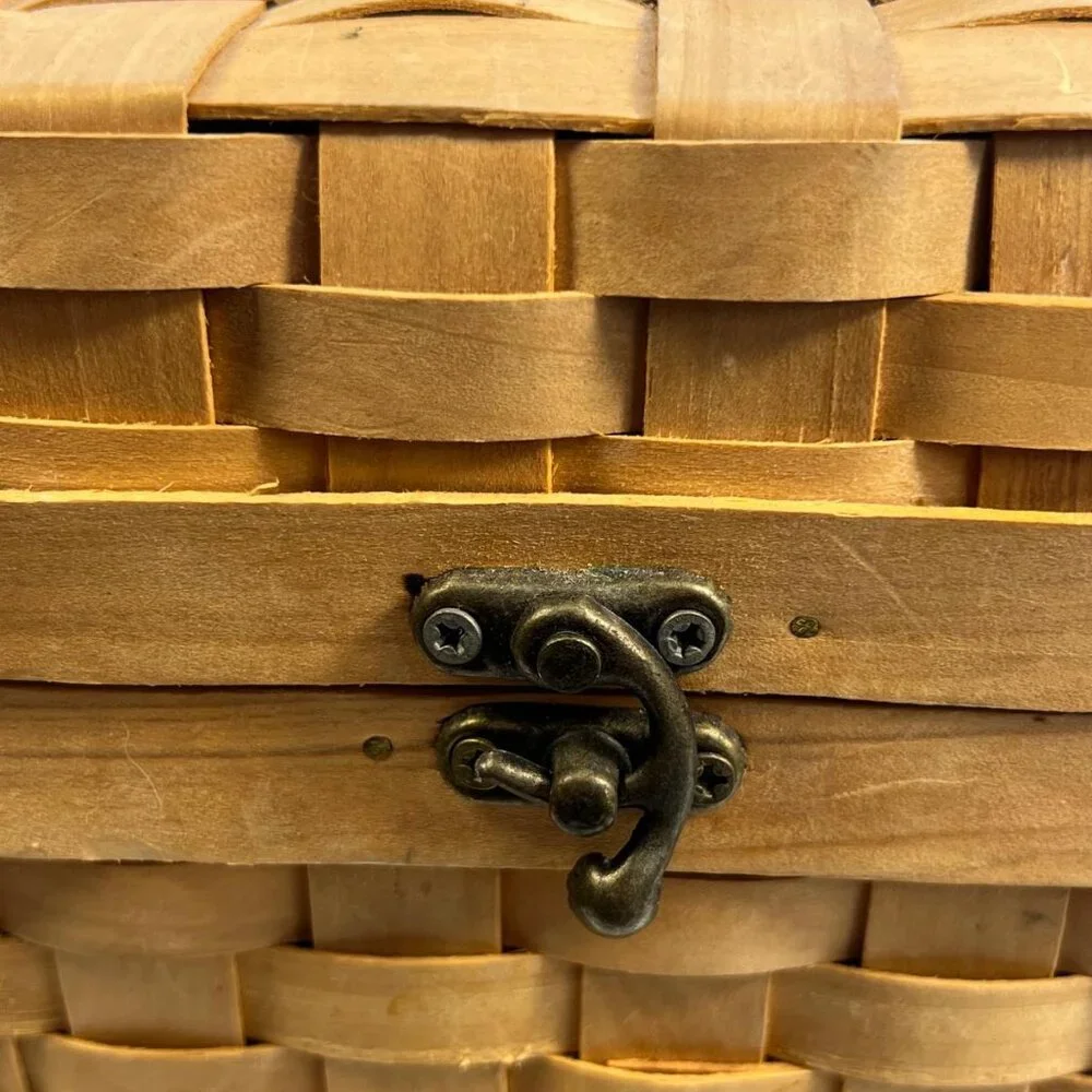 Vintage Decorative Pears in Woven Basket Artificial Fruit Collection Home Decor - Picture 2 of 6